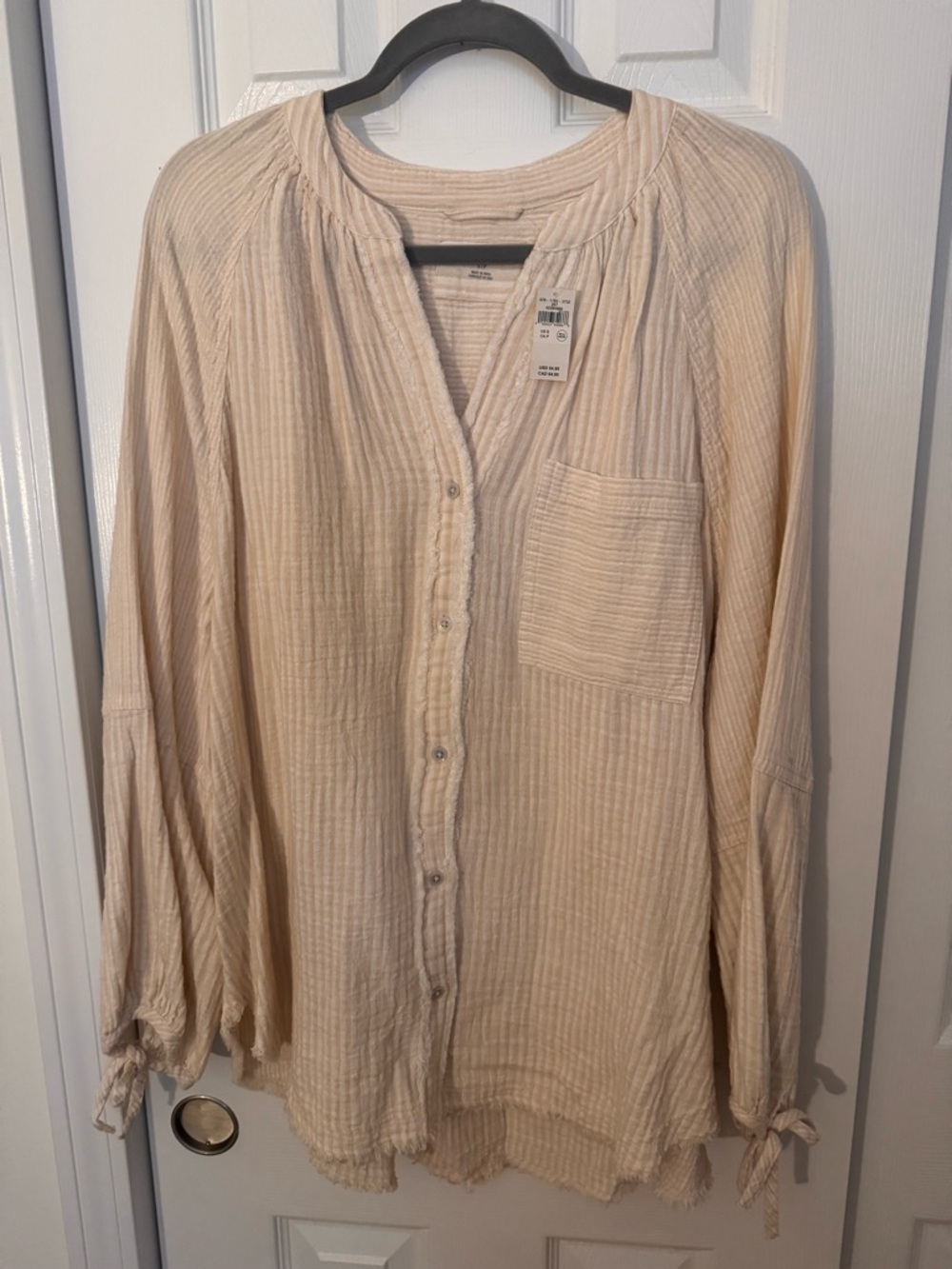 NWT Aerie tunic bathing suit cover up/blouse, size small